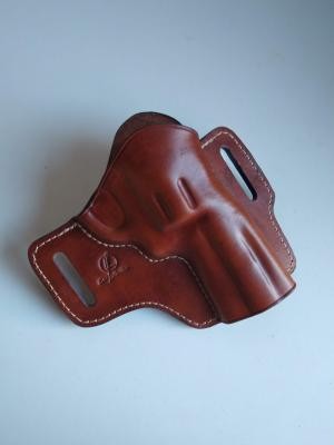 Coldre De Couro modelo Panqueca Revólver RT608 ou RT838 6,5’’