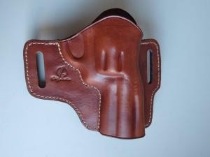 Coldre De Couro modelo Panqueca Revólver RT608 ou RT838 6,5’’